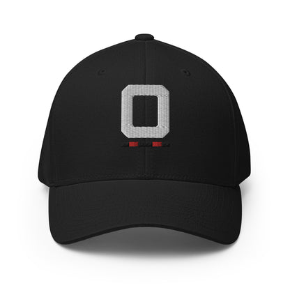 Riiink O Black-Red-Black – Structured Twill Cap