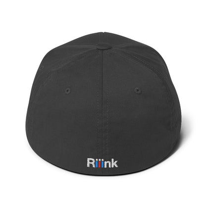 Riiink O Black-Red-Black – Structured Twill Cap