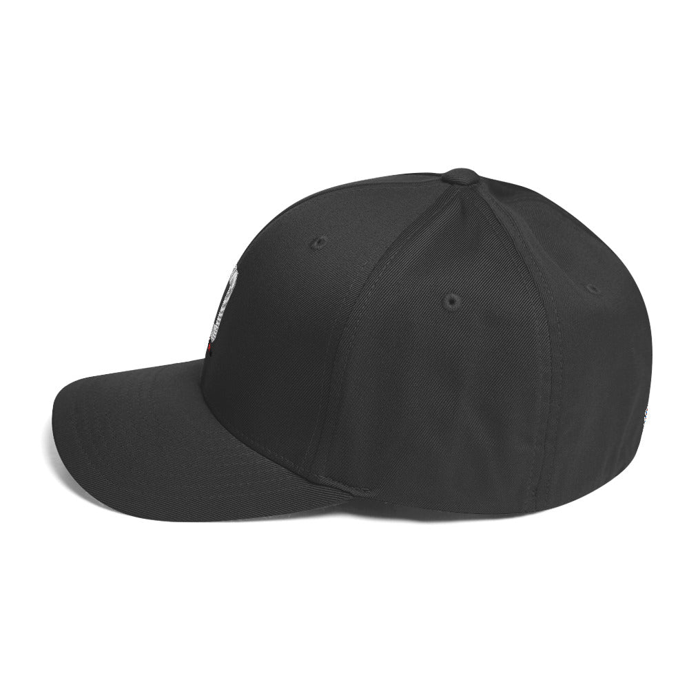 Riiink O Black-Red-Black – Structured Twill Cap