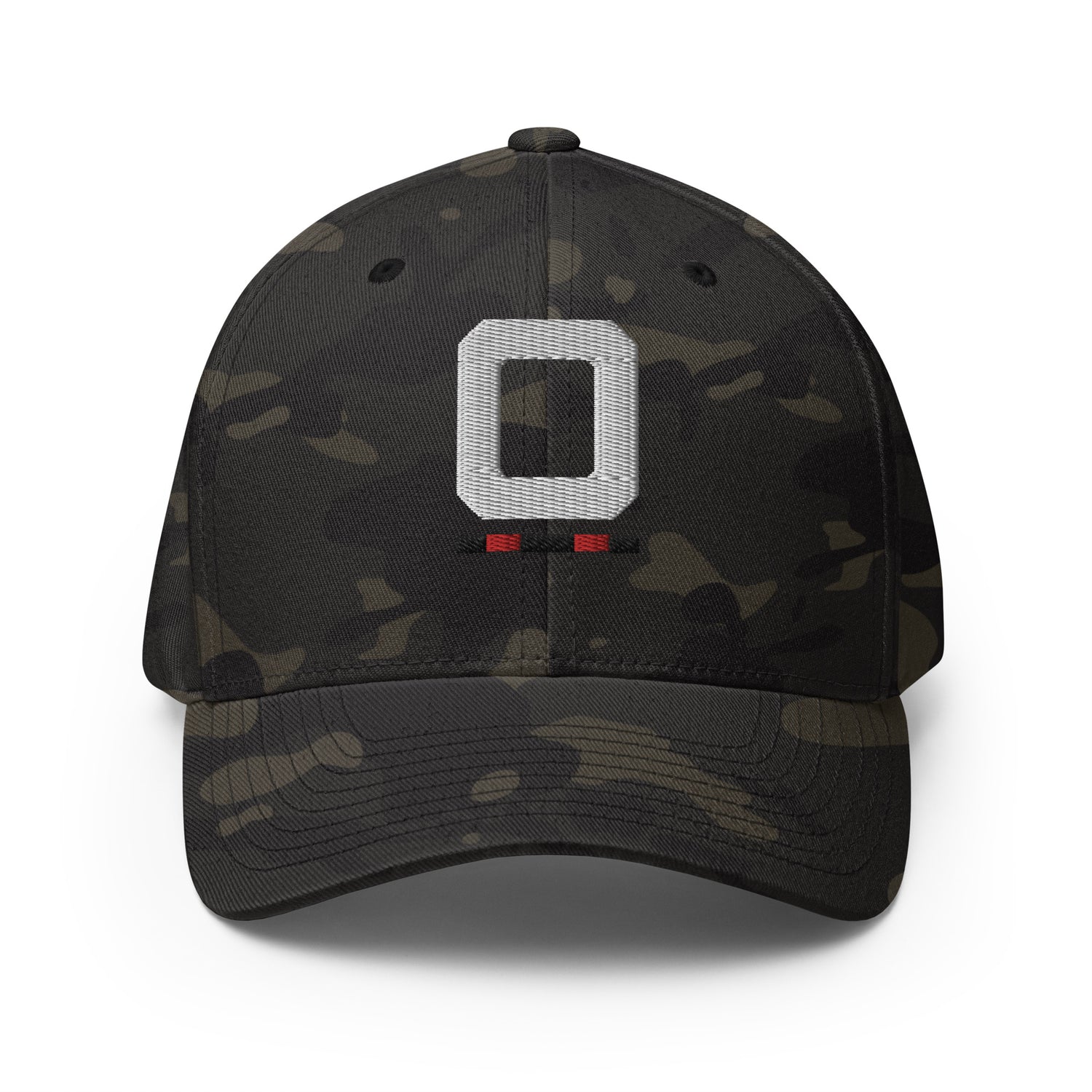 Riiink O Black-Red-Black – Structured Twill Cap