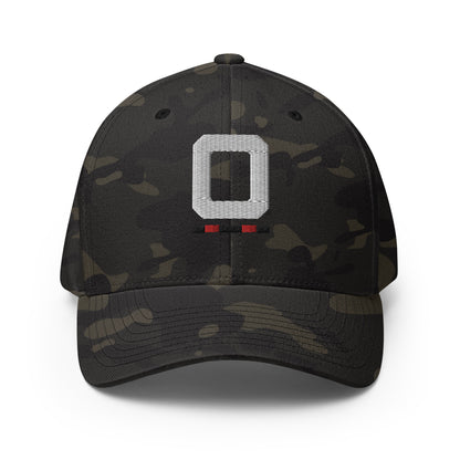 Riiink O Black-Red-Black – Structured Twill Cap