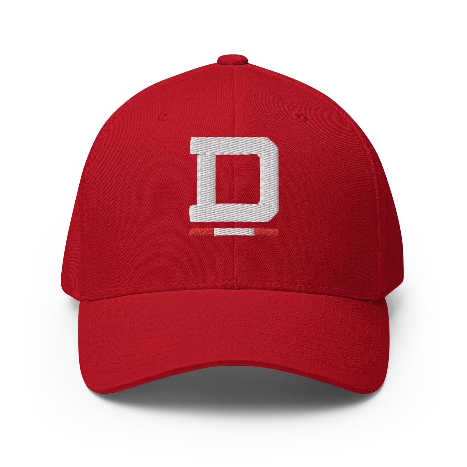 Riiink D Red-White – Structured Twill Cap